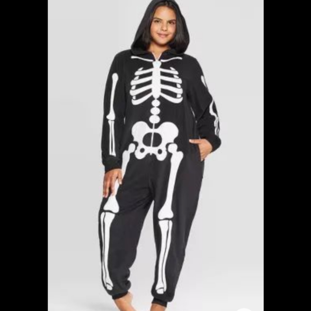 Plus Size Skeleton Onesie 3X/4X